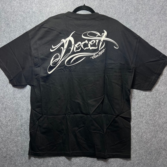 Y2K Pirate Girl Graphic T-Shirt Black‎ "Deceit" 2XL  Tattoo Streetwear Alt Vibes - Picture 5 of 6